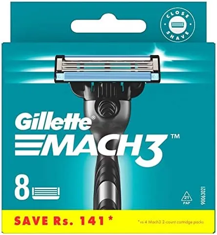 Gillette Mach3 Blades 8 Count