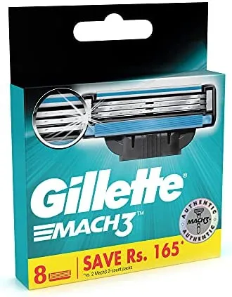 Gillette Mach3 Blades 8 Count