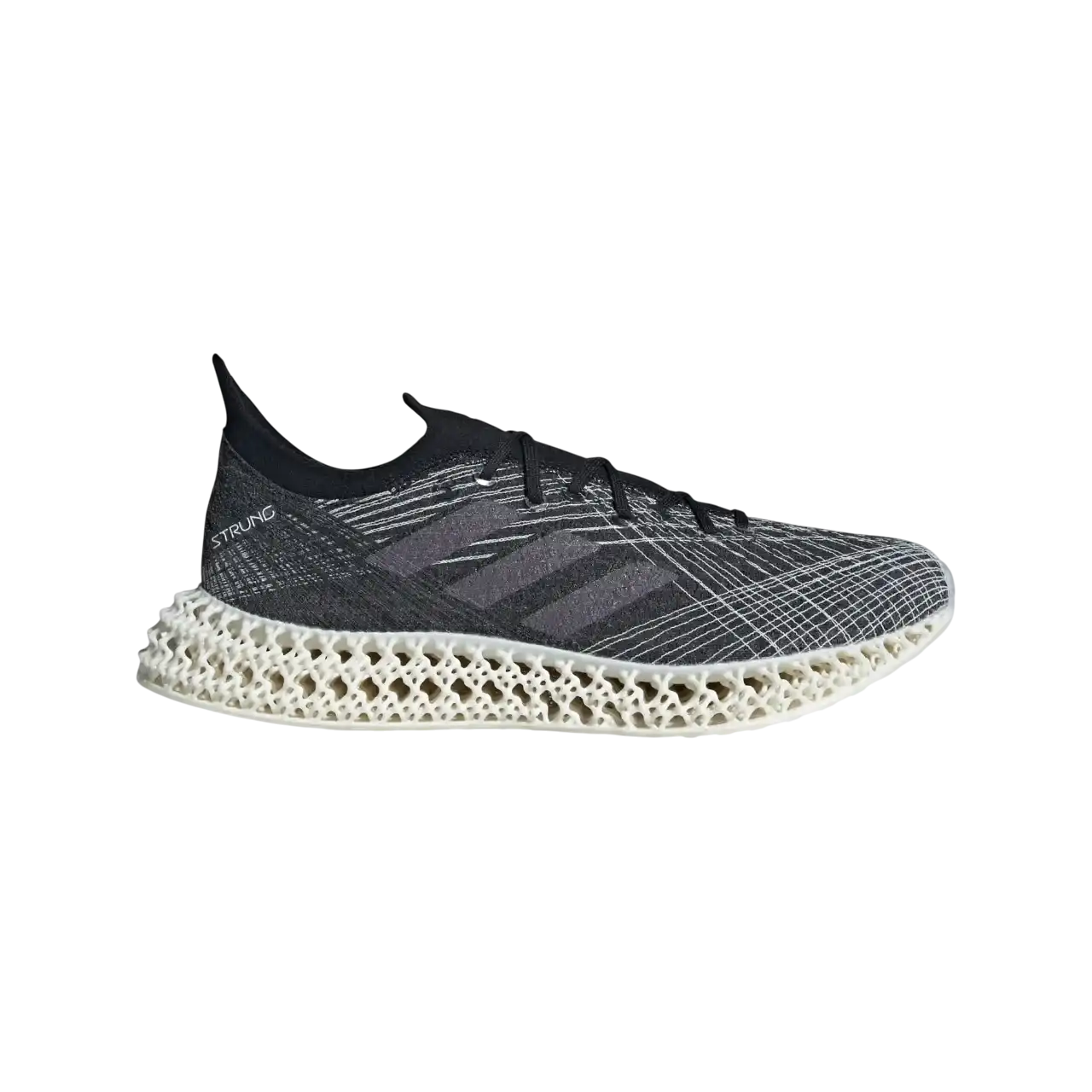 Adidas 4dfwd X Strung Running Shoes Core Black / Grey Five / Cloud White Size 40 2/3