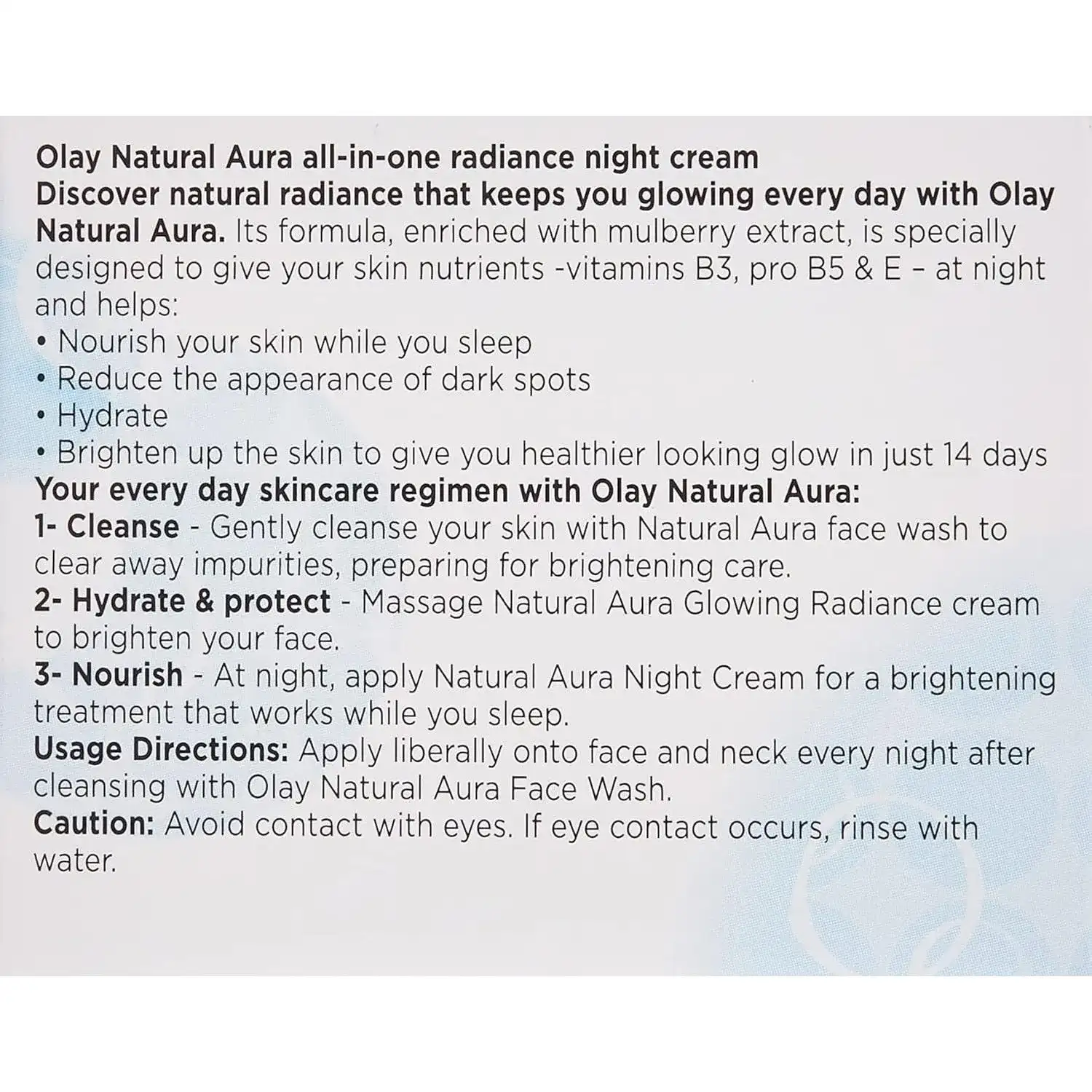 Olay Natural White Night Cream, 50 G