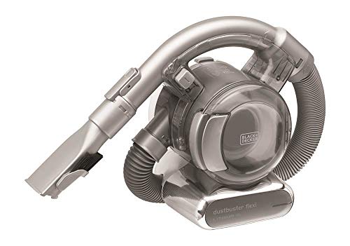 Black+Decker Cordless DUStbUSter Flexi Hand Vacuum Cleaner With Floor Extension Kit, 18V Li-Ion, 25 W, Dark Titanium/Chrome Pd1820Lf-Gb