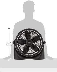 Black+Decker Box Fan 16 inch 55W FB1620-B5 Black