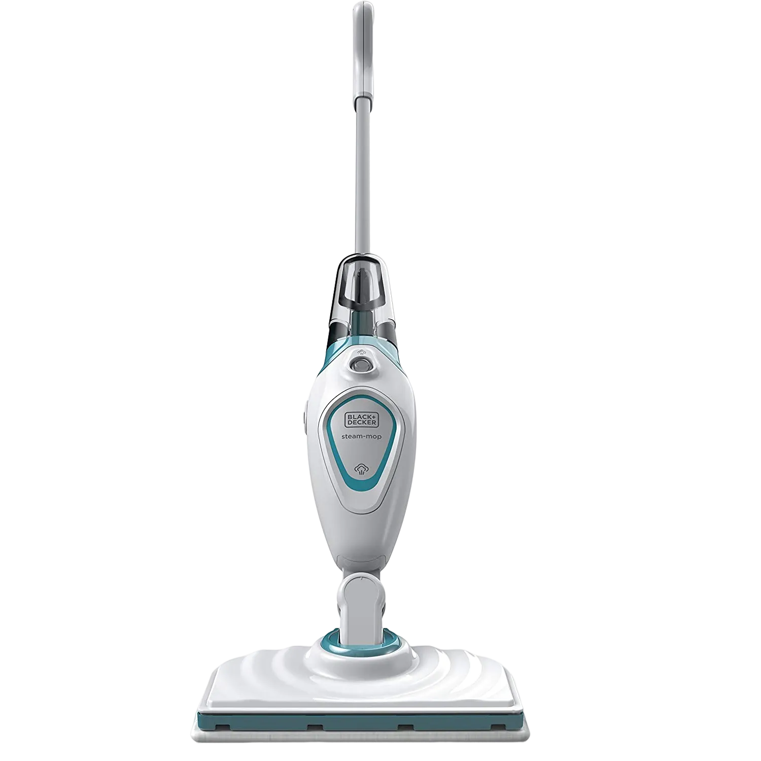 Black+Decker Steam Mop with Superheated Steam, Swivel Head and Microfiber Pad 1300W FSM1605-B5 Grey/White