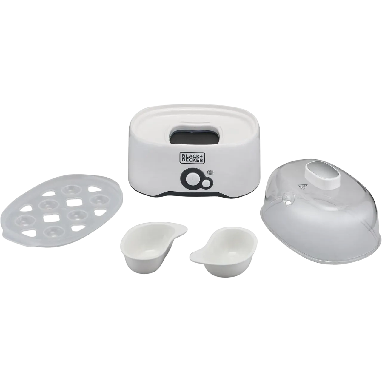 Black+Decker Egg Cooker And Boiler 280W EG200-B5 White