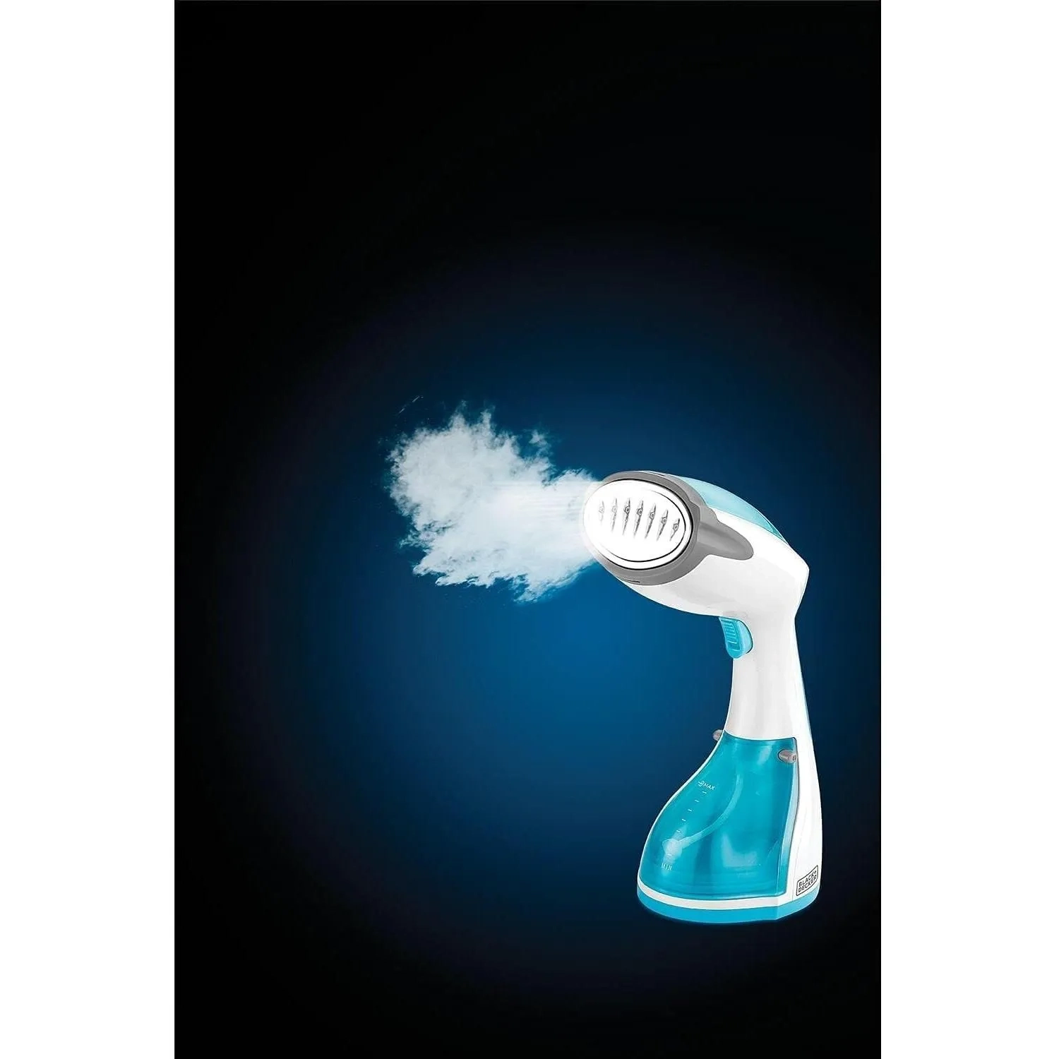 Black+Decker Handheld Portable Garment Steamer 1200W HST1200 Blue/White