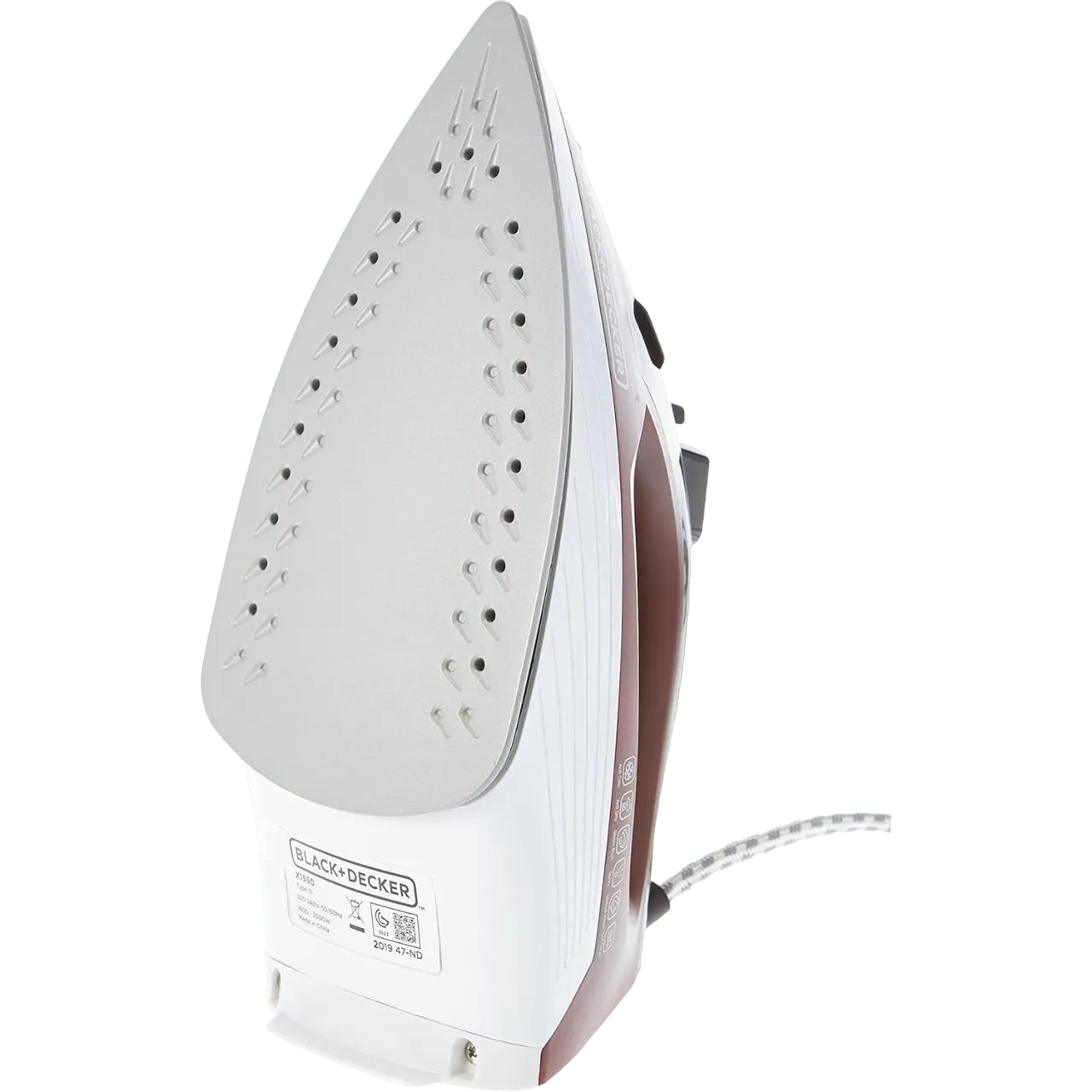 Black+Decker Steam Iron With Anti Drip Function 1600W X1550-B5 Red/Black/White