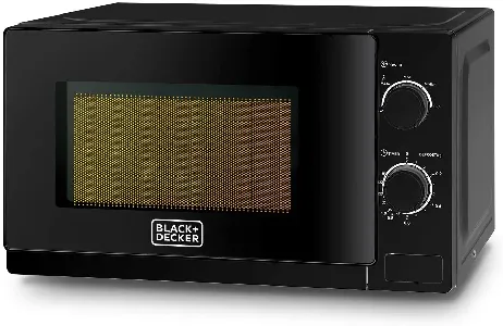 Black+Decker Microwave Oven 20L With Defrost Function MZ2020P-B5 Black