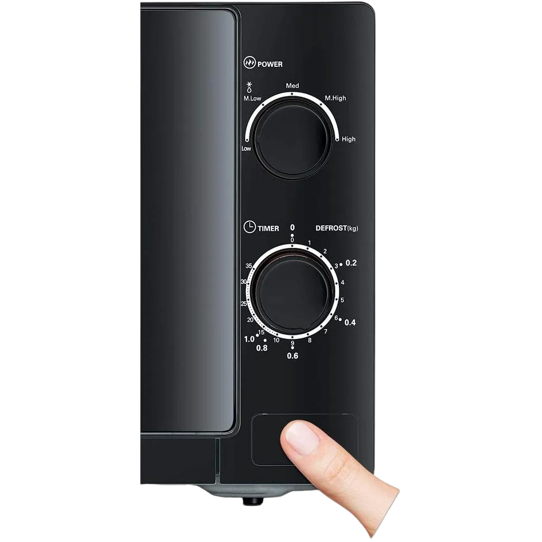 Black+Decker Microwave Oven 20L With Defrost Function MZ2020P-B5 Black