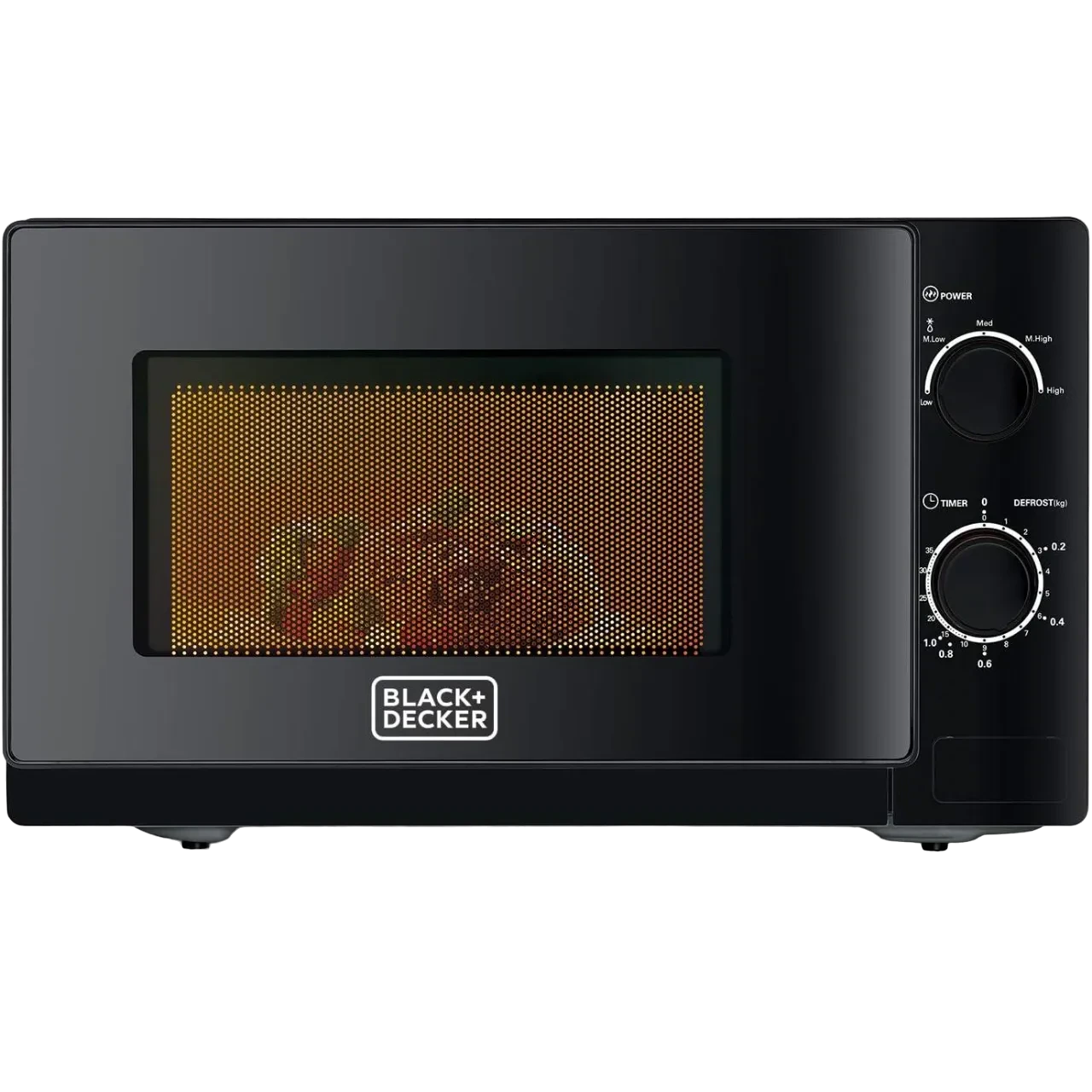 Black+Decker Microwave Oven 20L With Defrost Function MZ2020P-B5 Black