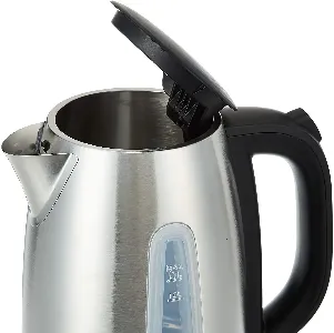 Black+Decker Electric Kettle With Stainless Steel Body 1.7 Liters 2200W JC450-B5 Silver/Black