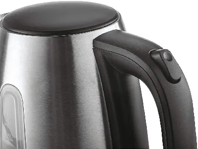 Black+Decker Electric Kettle With Stainless Steel Body 1.7 Liters 2200W JC450-B5 Silver/Black