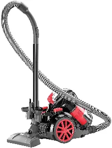 Black+Decker Canister Vacuum Cleaner With Bagless And Multicyclonic Technology 1600W VM1680-B5 Black/Red/Grey