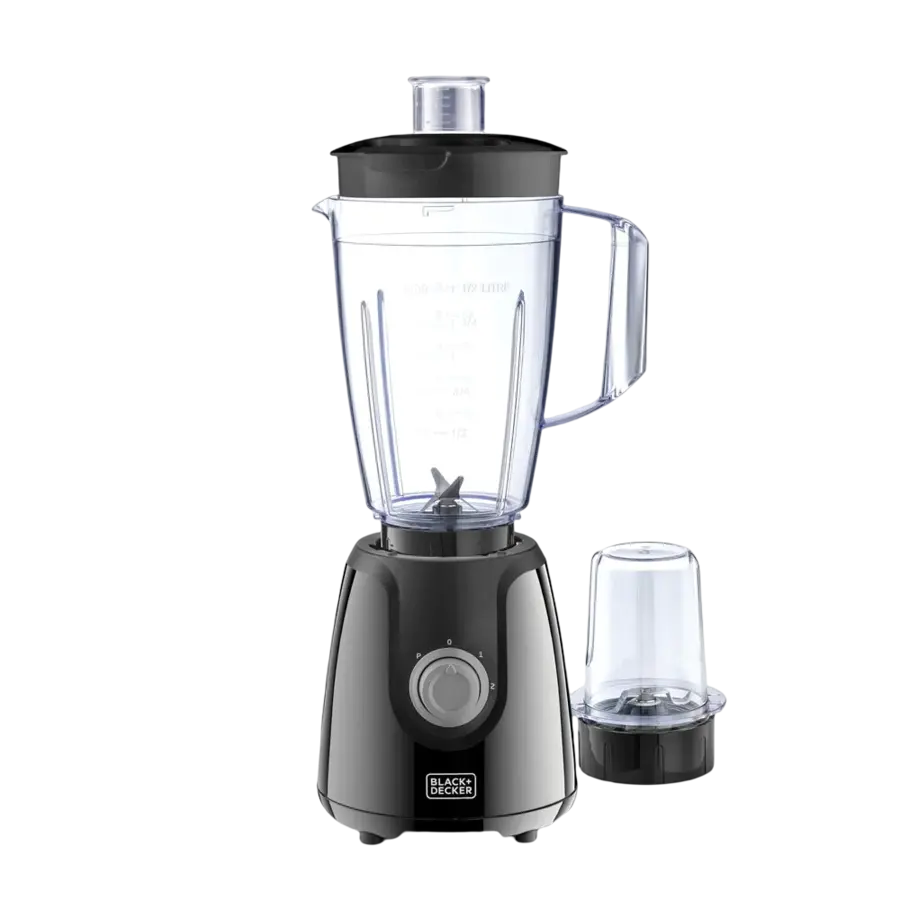 Black+Decker Blender With Grinder Mill 400W BX430J-B5 Black