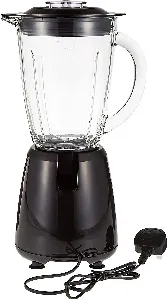 Black+Decker Electric Glass Blender With 2 Grinding Mil 400W BX440G-B5 Black