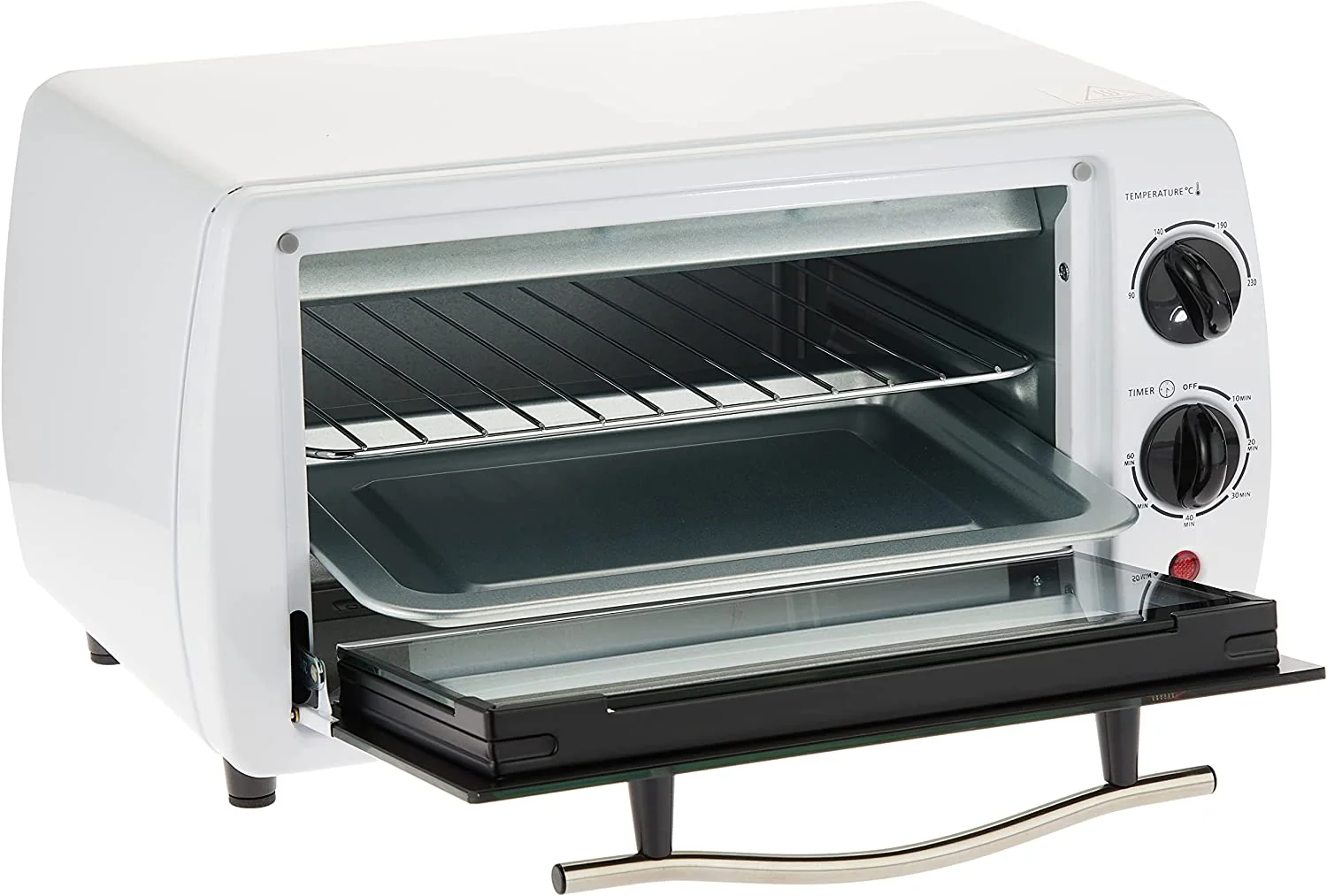 Black+Decker 9L Toaster Oven With Double Glass TRO9DG-B5 White