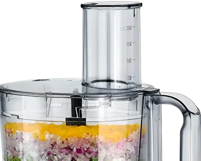 Black+Decker 6-In-1 Electric Food Processor 600W FX650-B5 Black/Silver/Clear