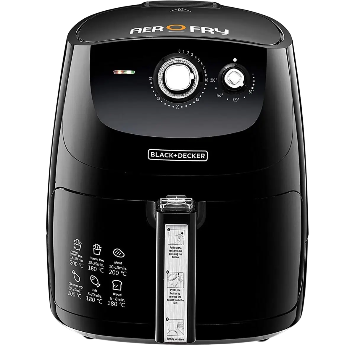 Black+Decker Air Fryer 5 Liters XL 9-in-1 Multifunction AF550-B5 Black