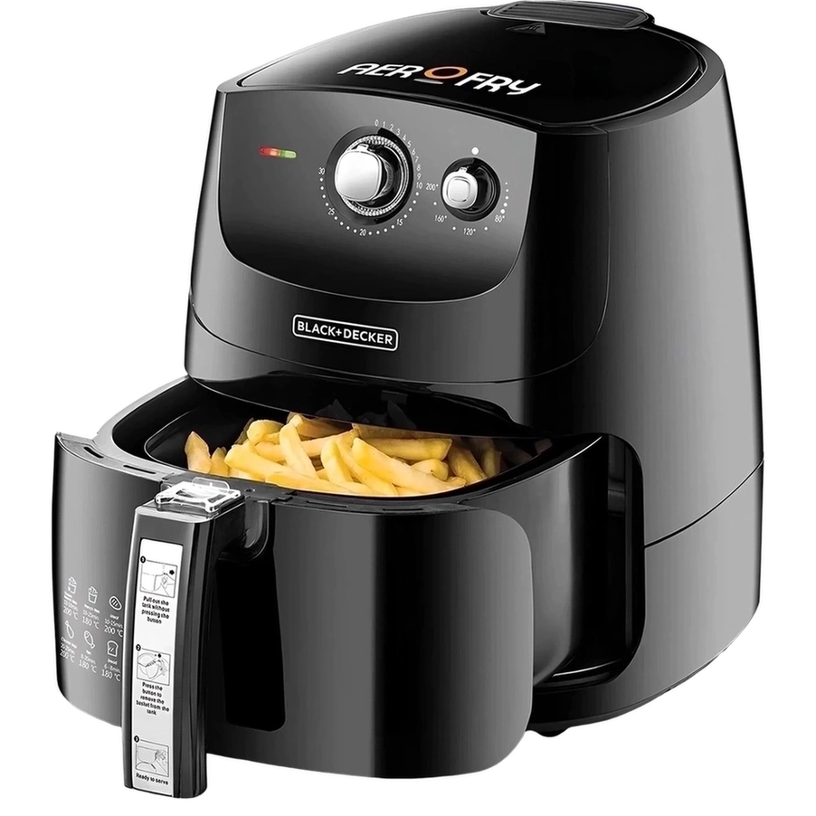 Black+Decker Air Fryer 5 Liters XL 9-in-1 Multifunction AF550-B5 Black