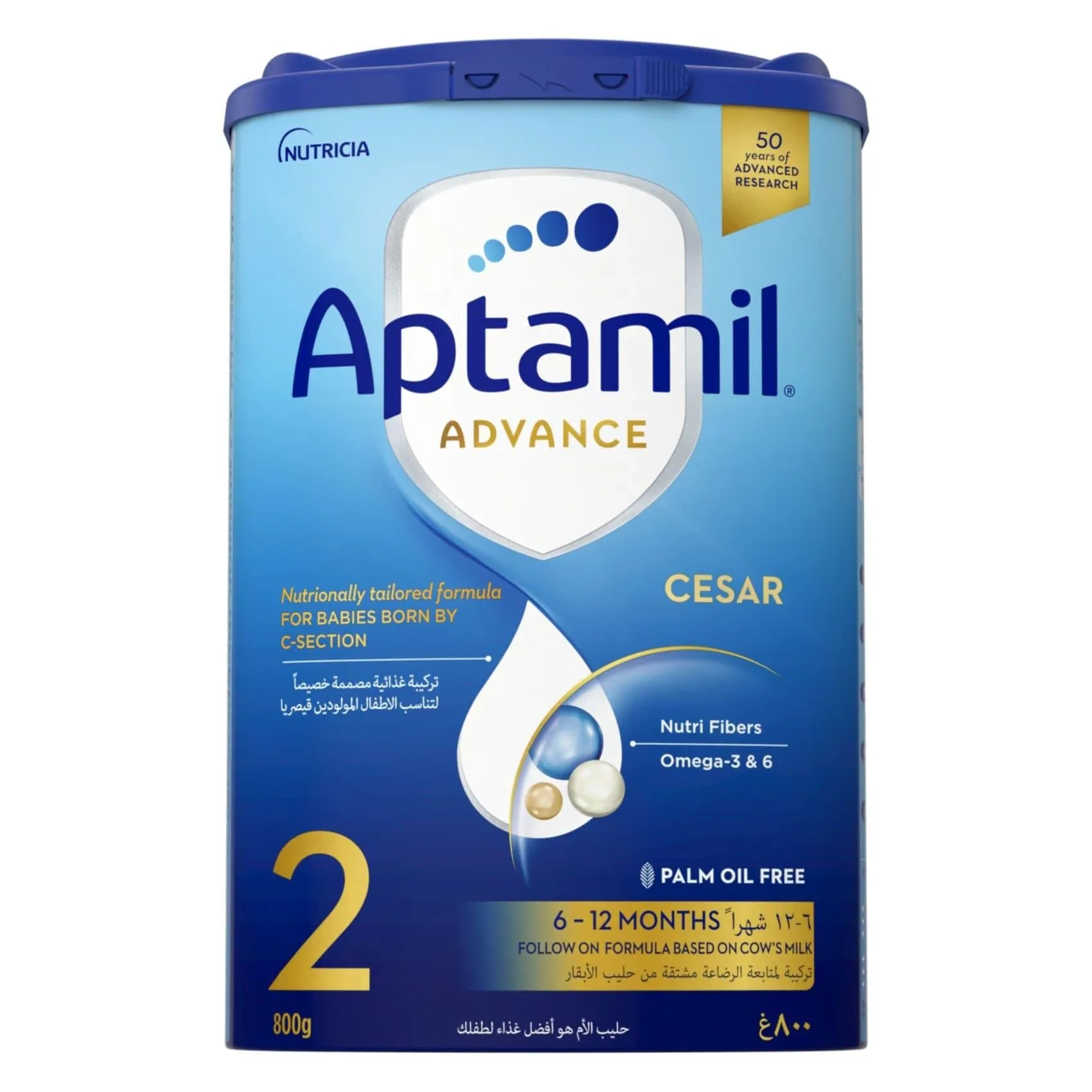 Aptamil Advance Cesar Care Follow-on Formula Milk Stage 2 From 6-12 Months 800g