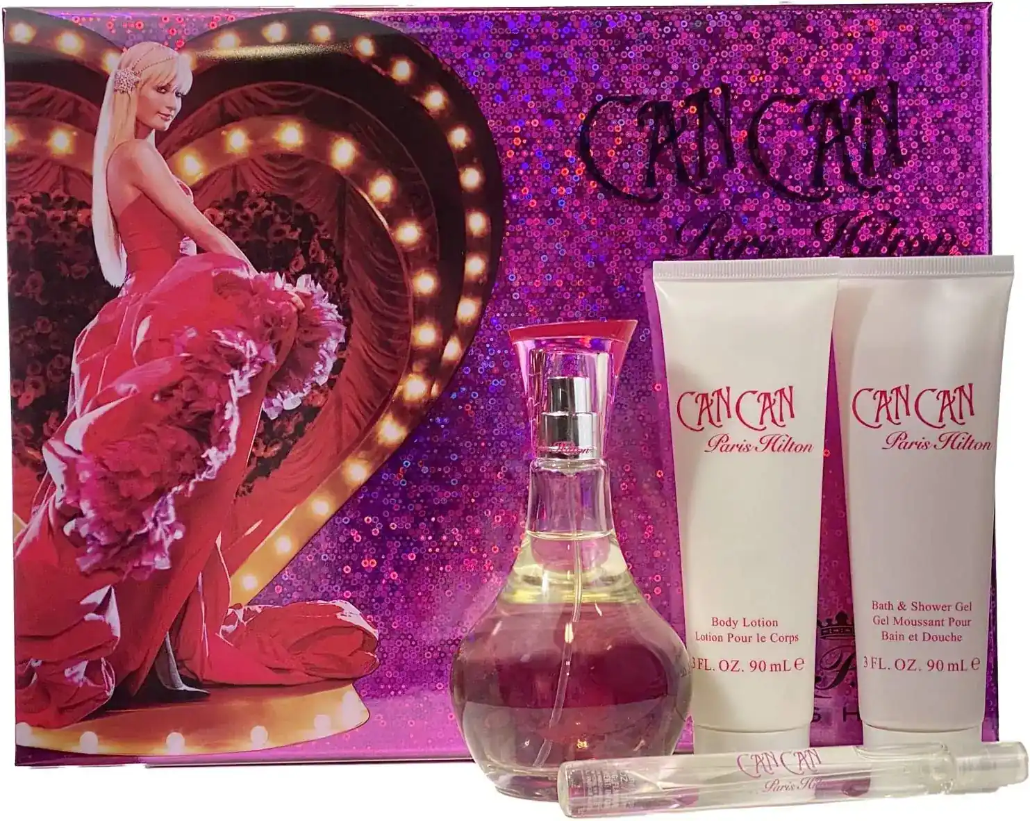 PARIS HILTON CAN CAN (W) SET EDP 100ML+10ML+90ML BL+90ML SG