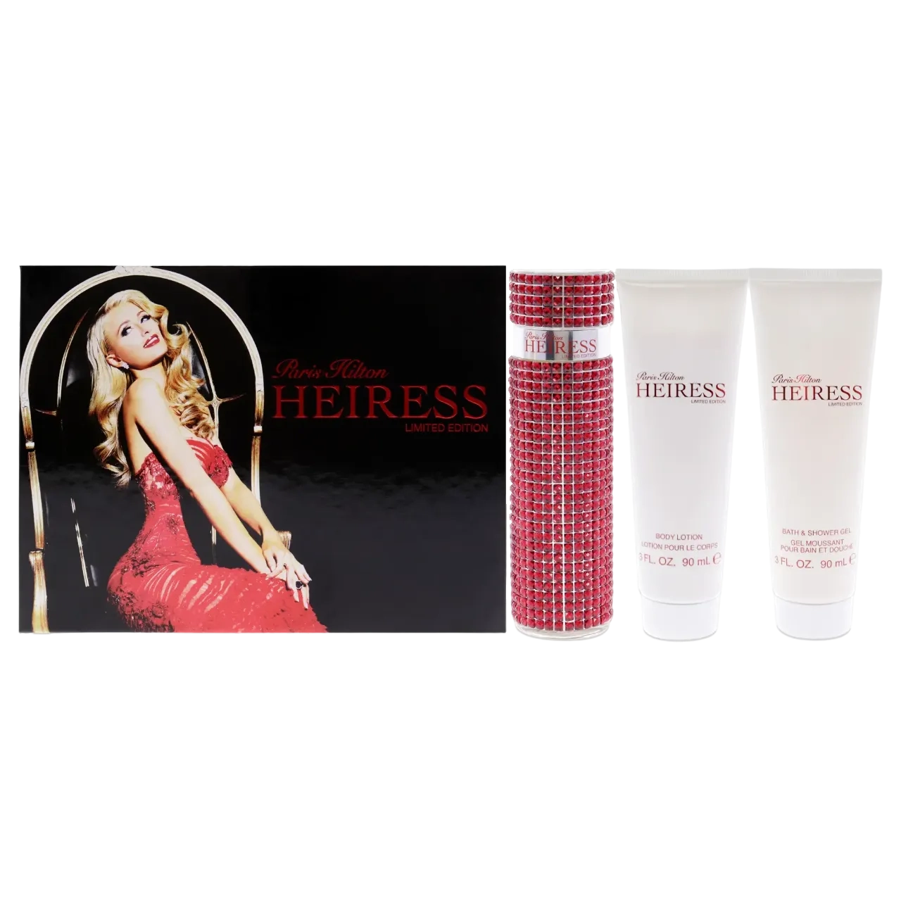 Paris Hilton Heiress Set Eau De Parfum 100Ml + Body Lotion 90Ml + Shower Gel 90Ml