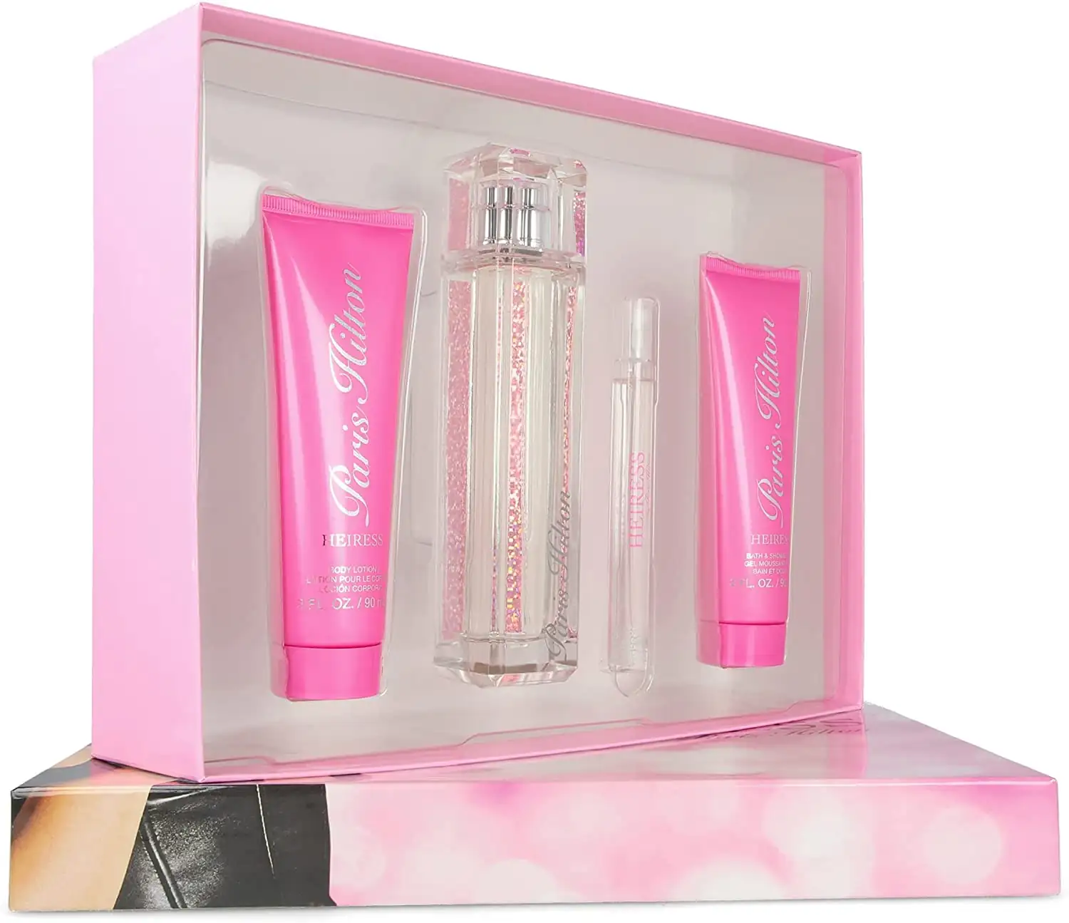 PARIS HILTON HEIRESS (W) SET EDP 100ML + 10ML SPRAY + 90ML BL + 90ML SG