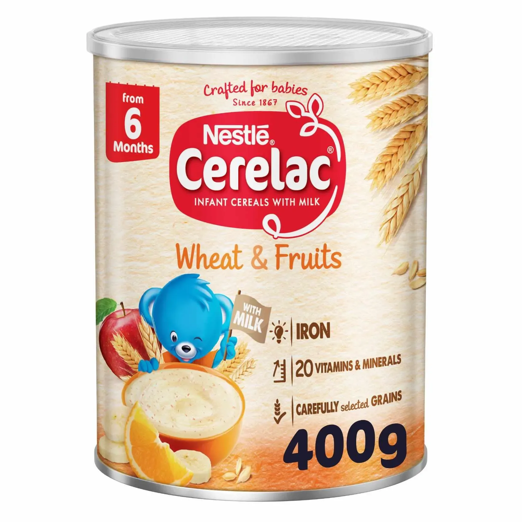 Nestlé Cerelac Infant Cereal Wheat & Fruits 400g