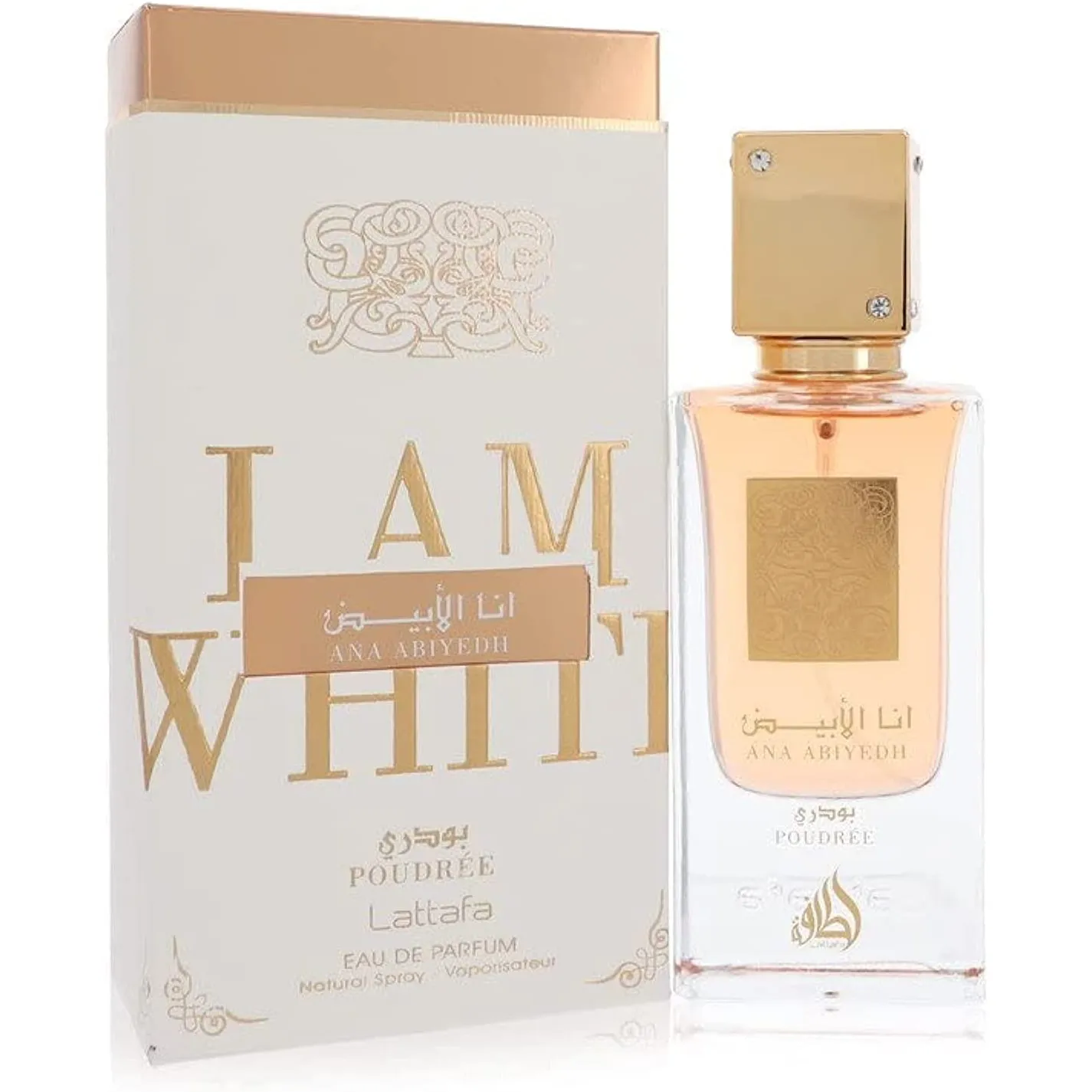 Lattafa I Am White Ana Abiyedh Poudree Edp 60Ml