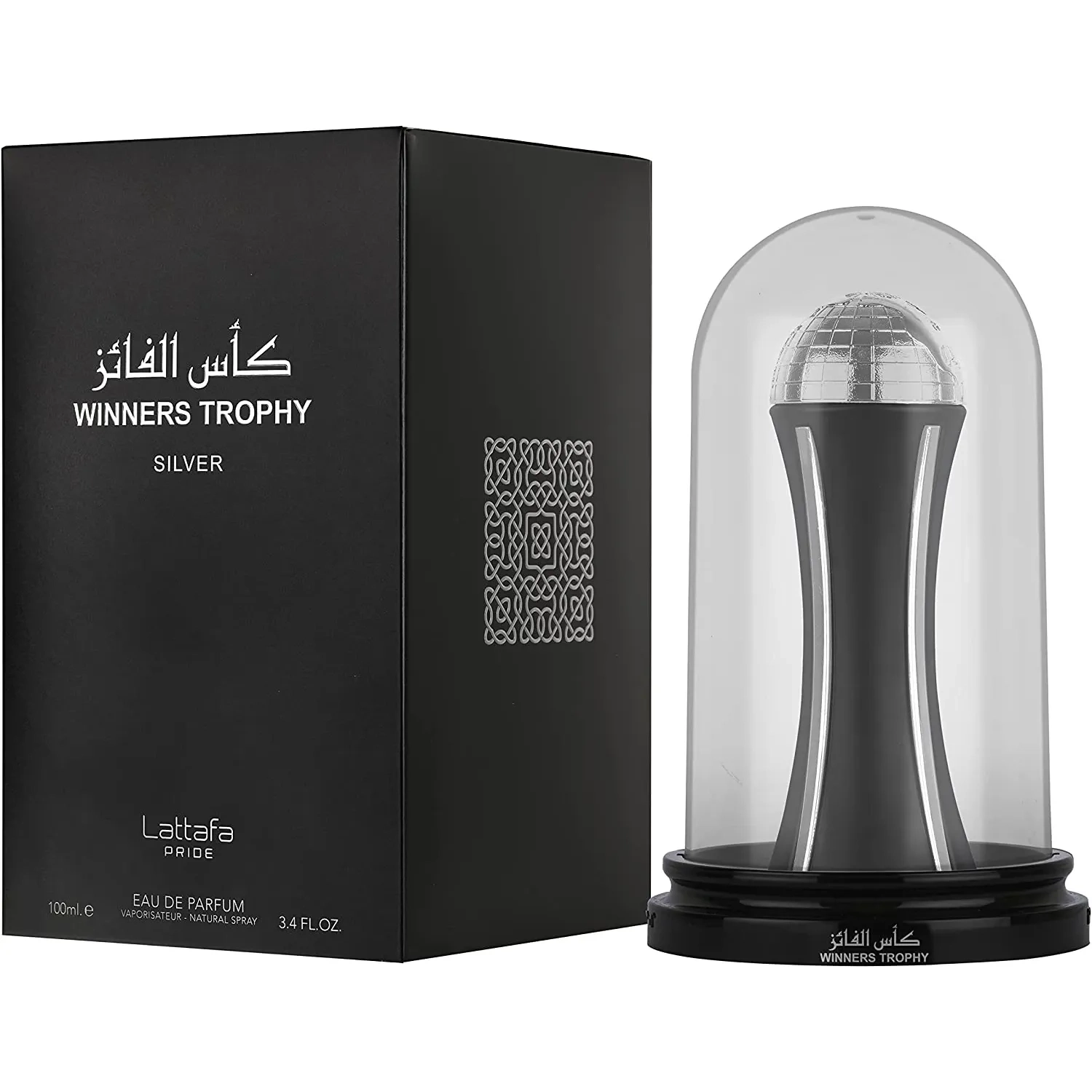 Lattafa Pride Winners Trophy Silver Eau De Parfum Spray For Men 100 Ml