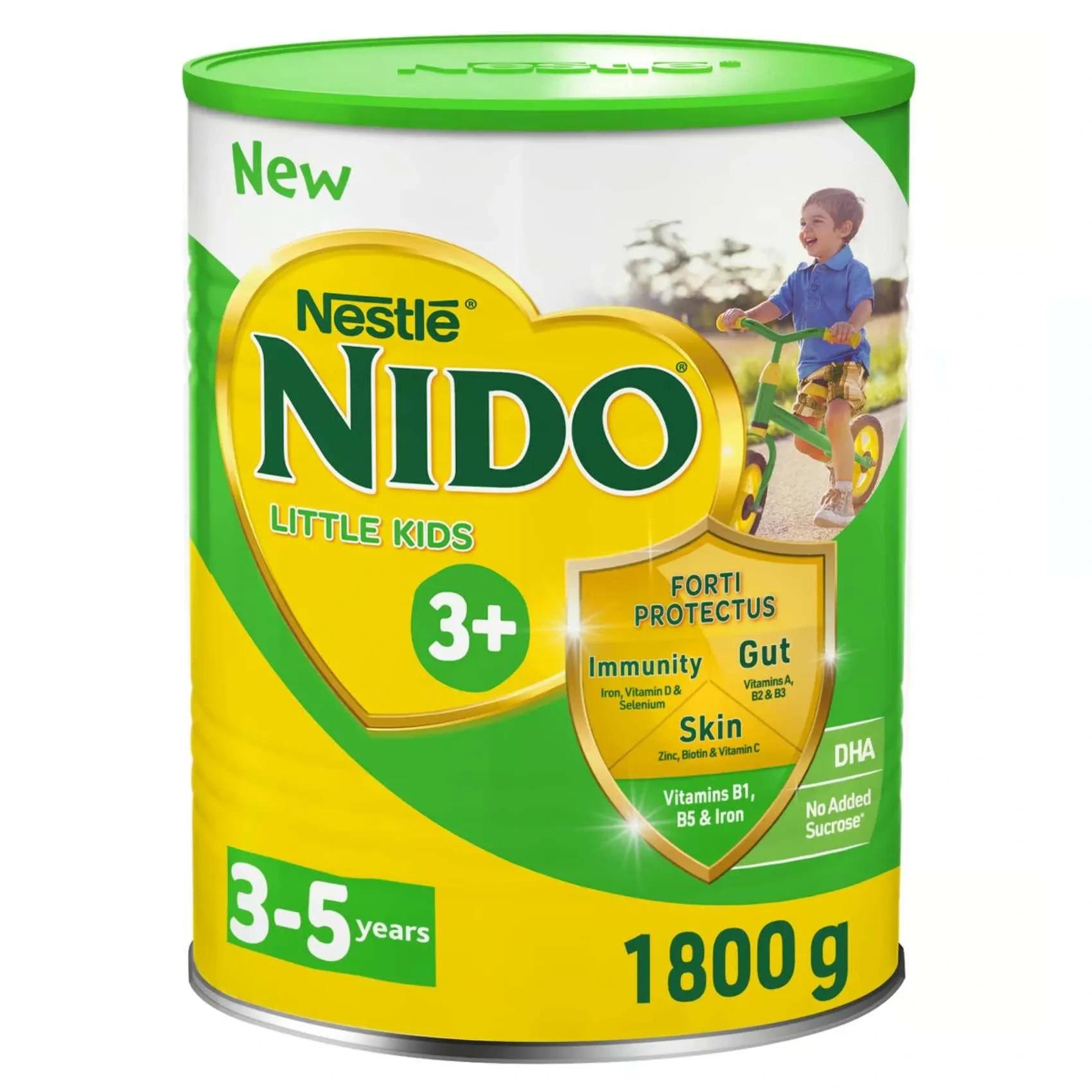 Nestlé Nido Little Kids 3 Plus Growing Up Milk Powder Tin For Toddlers From 3 To 5 Years 1.8kg