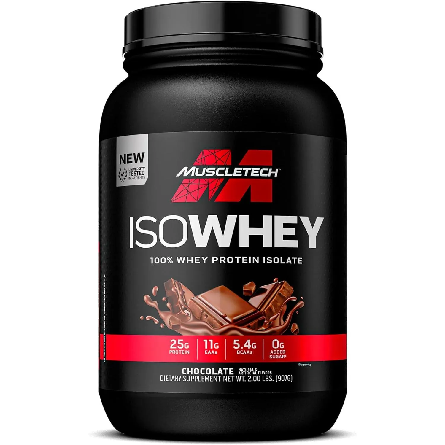 Muscletech Isowhey 100% Whey Protein Isolate Dietary Supplement In Chocolate Flavor 907 Gm 2 Lb