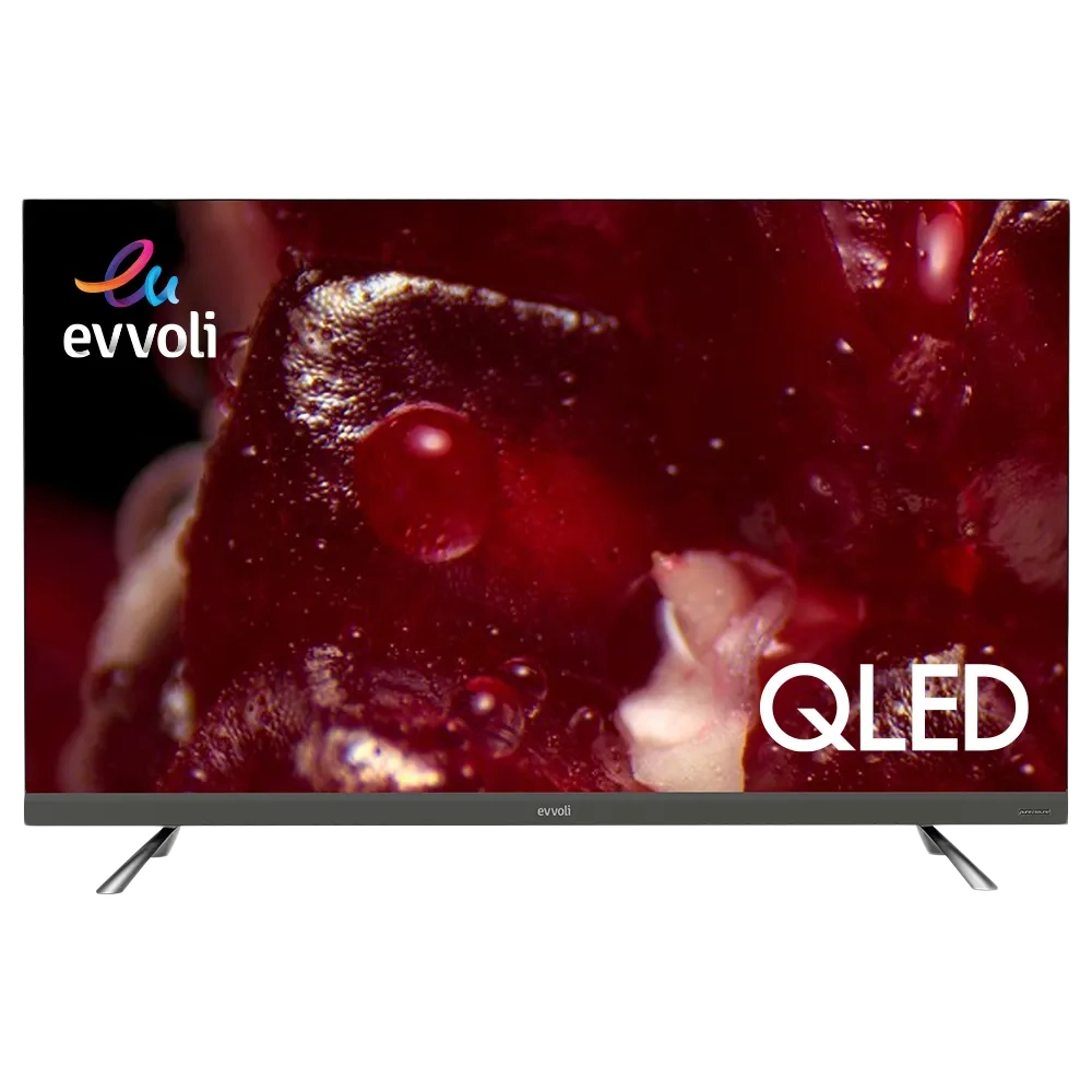 Evvoli 65-Inch 4K Qled Android Smart Tv With Bulit In Evvo Sound Bar 65Ev350Qa