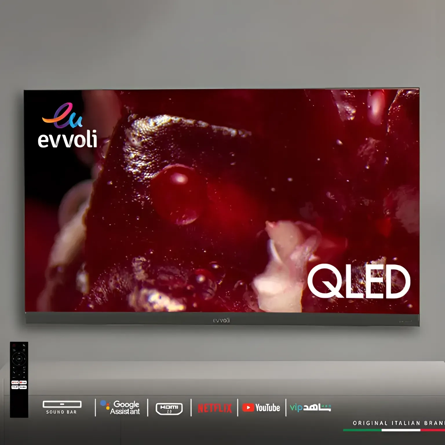 Evvoli 65-Inch 4K Qled Android Smart Tv With Bulit In Evvo Sound Bar 65Ev350Qa