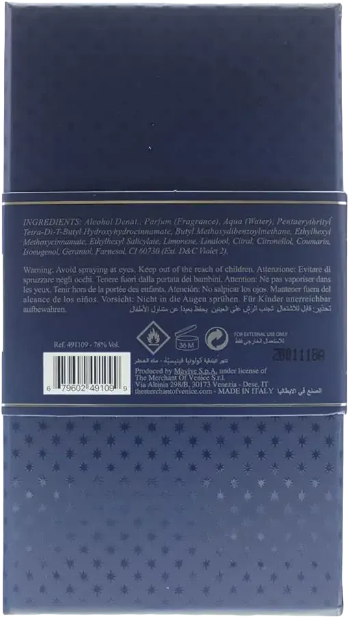 THE MERCHANT OF VENICE NOBIL HOMME COLONIA VENEZIANA EDP 100ML