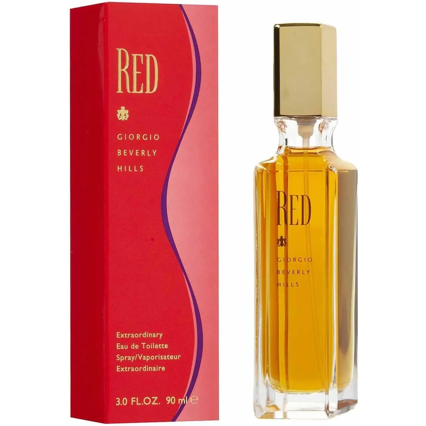 Giorgio Beverly Hills Red Eau De Toilette Spray For Women 90 Ml
