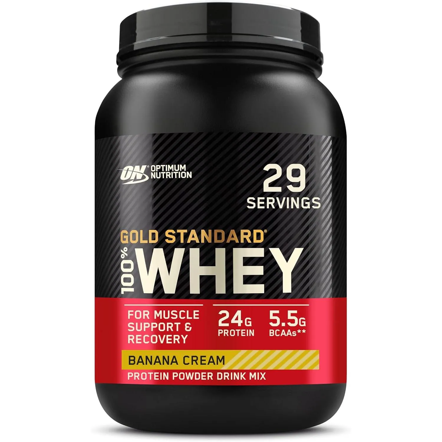 Optimum Nutrition Gold Standard 100 Whey Protein Powder Banana Cream 2 Lb 29 Servings