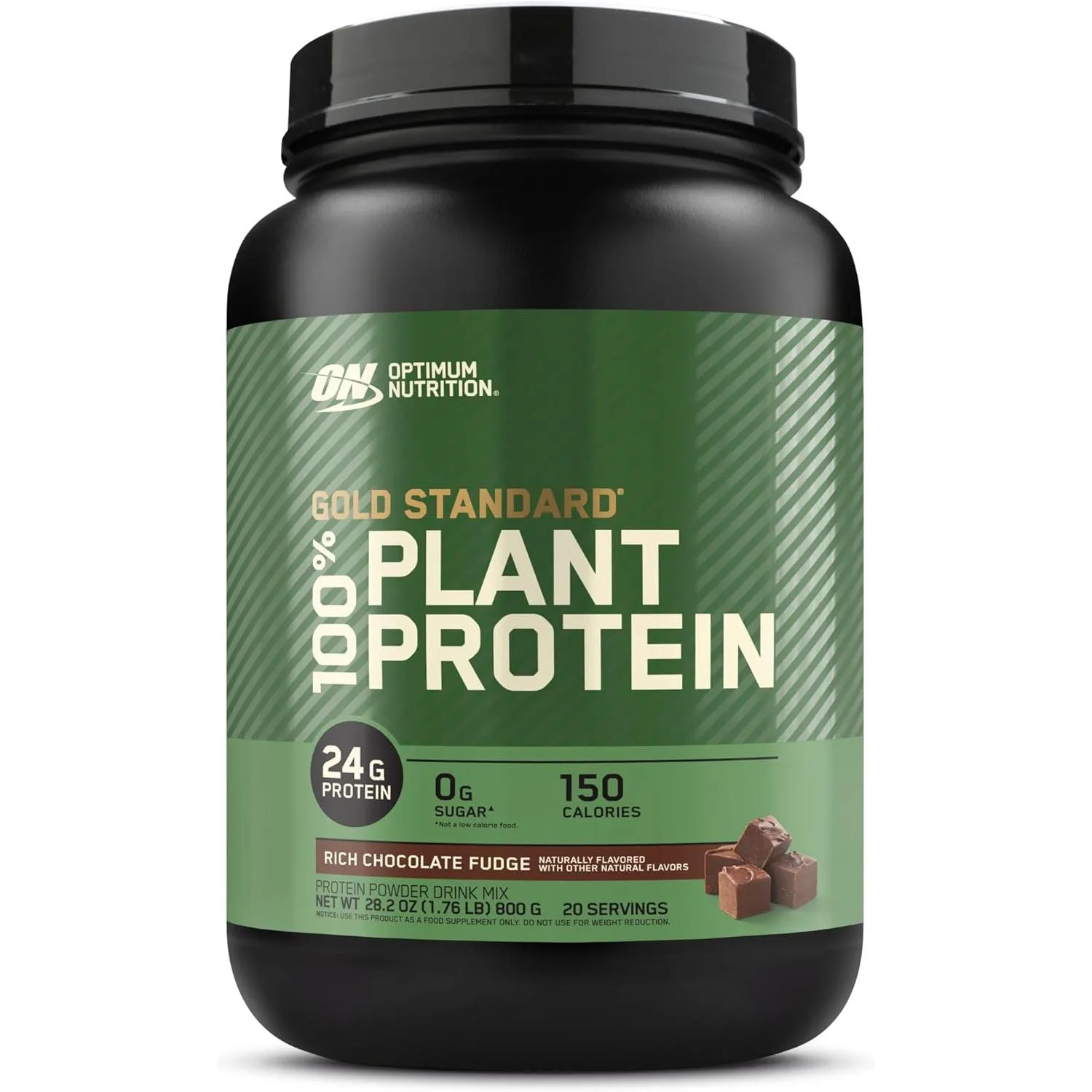 Optimum Nutrition Gold Standard 100% Plant Protein Chocolate Fudge 1.76 Lb