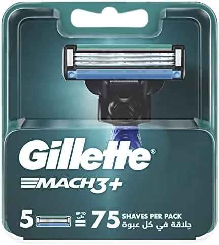 Gillette Mach3+ Blade Refills 5 Count