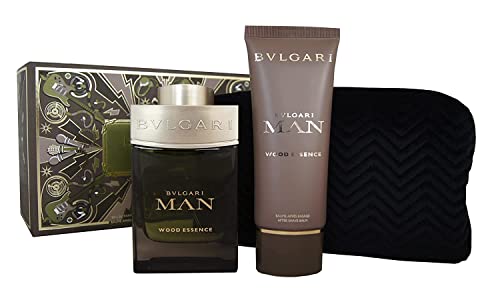 BVLGARI MAN WOOD ESSENCE (M) SET EDP 100 ml + AFTERSHAVE BALM 100 ml + POUCH IT