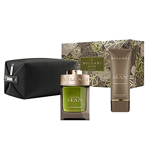 BVLGARI MAN WOOD ESSENCE (M) SET EDP 100 ml + AFTERSHAVE BALM 100 ml + POUCH IT