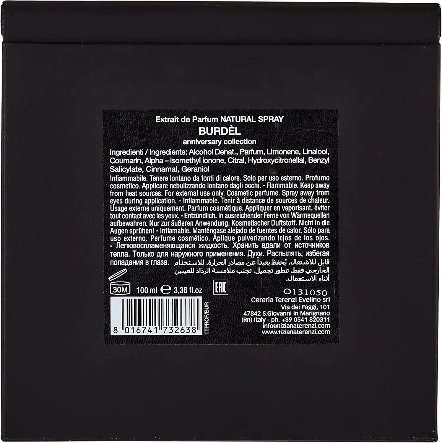 TIZIANA TERENZI ANDROMEDA (U) EXTRAIT DE PARFUM 100 ml IT