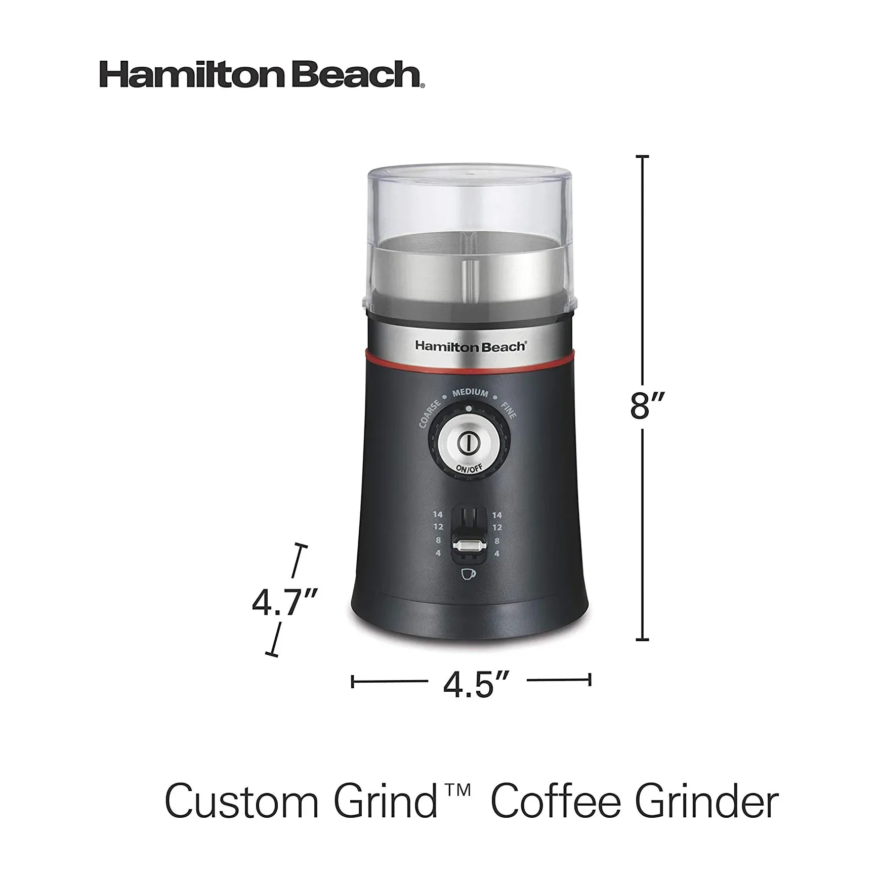 Hamilton Beach Custom Grind Coffee Grinder