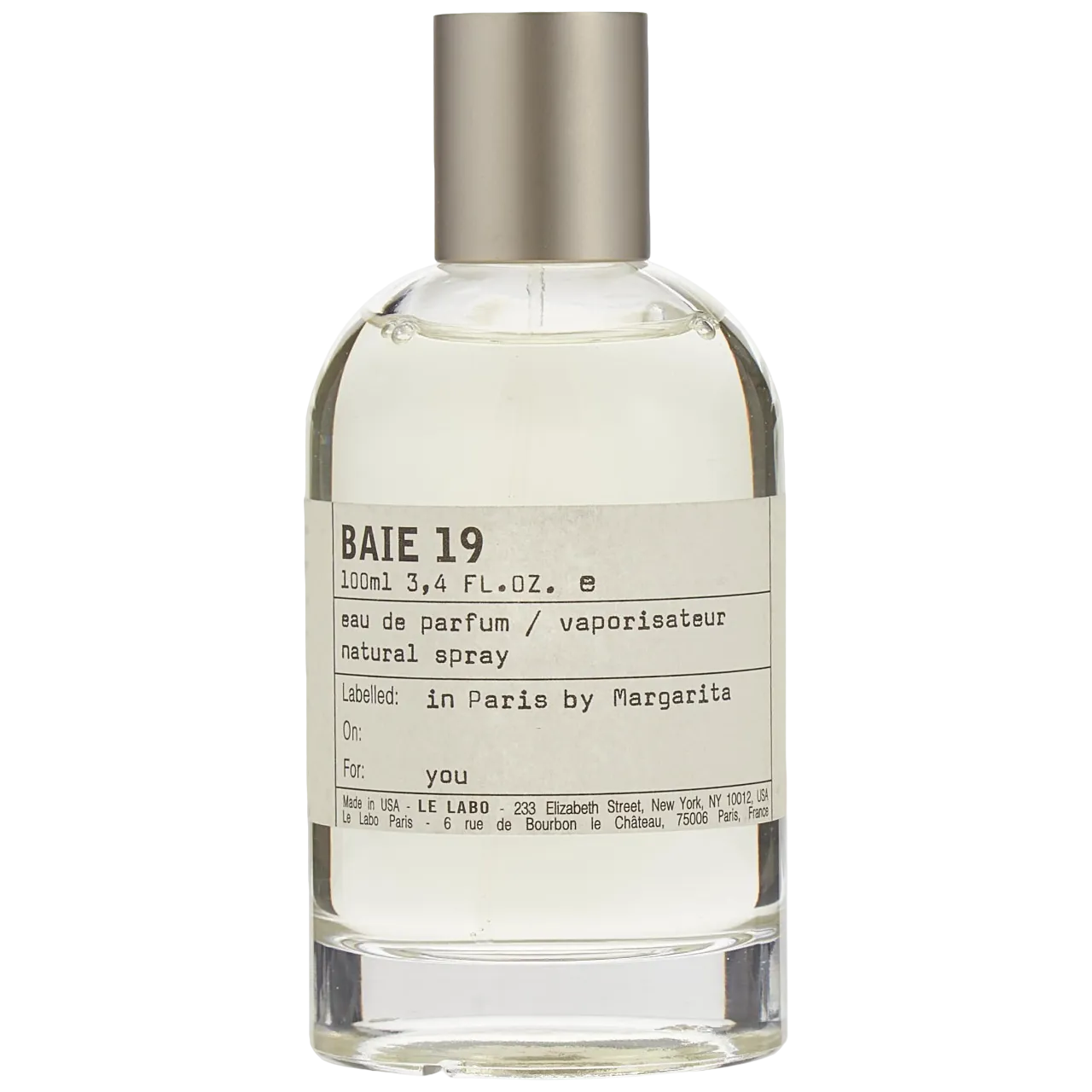 Le Labo Baie 19 Eau De Parfum Spray For Unisex 100 Ml