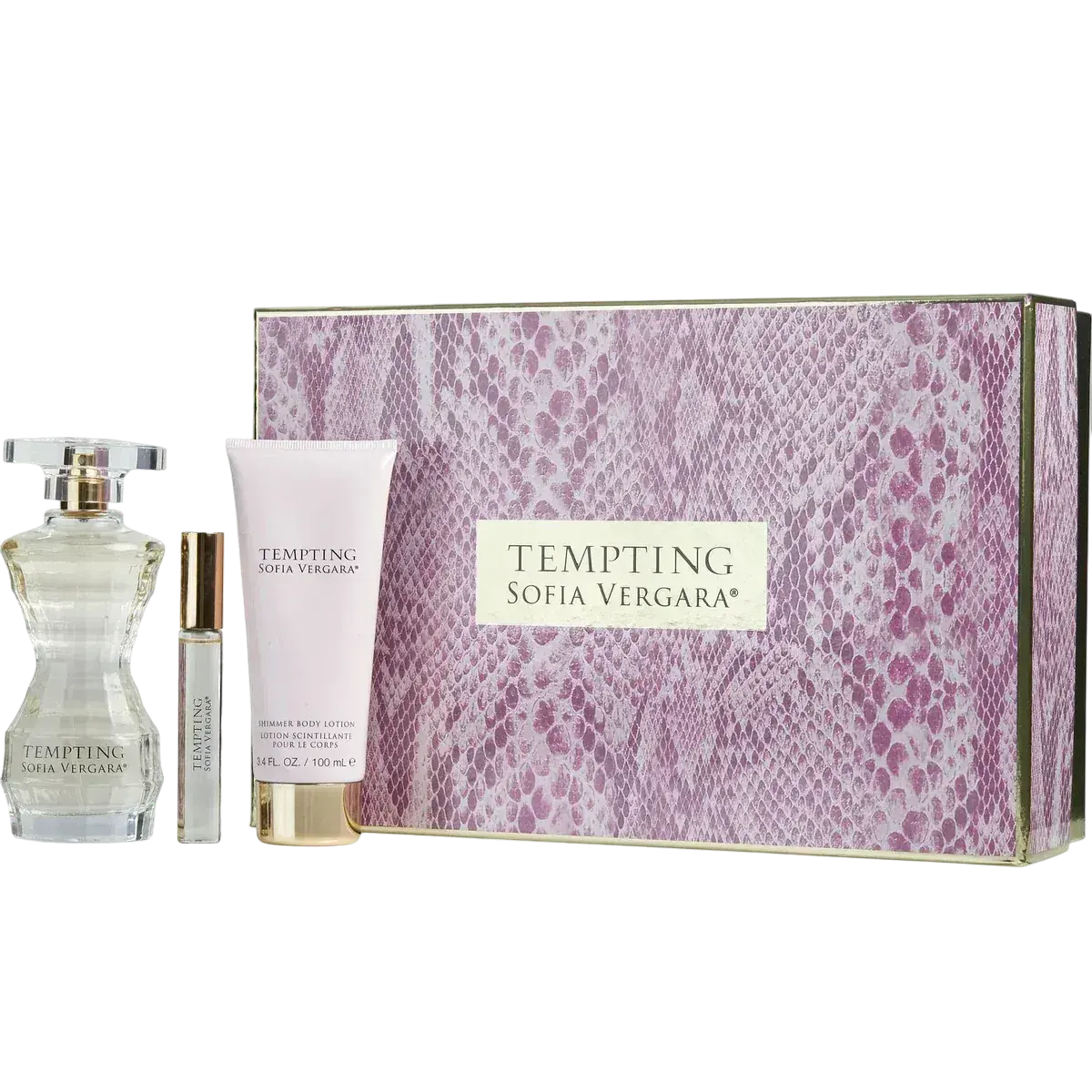 Sofia Vergara Tempting For Women Eau De Parfum 100Ml+10Ml Roll On +100Ml Body Lotion Set