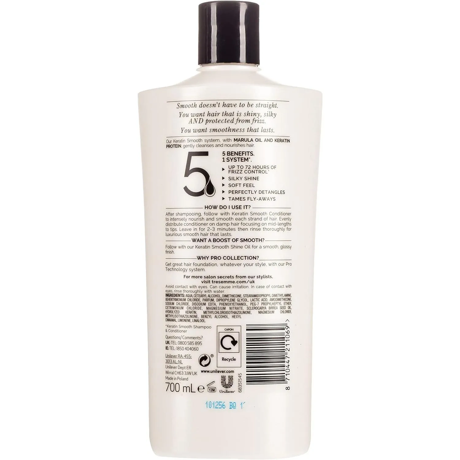 Tresemmé Pro Collection Keratin Smooth Conditioner 700 Ml