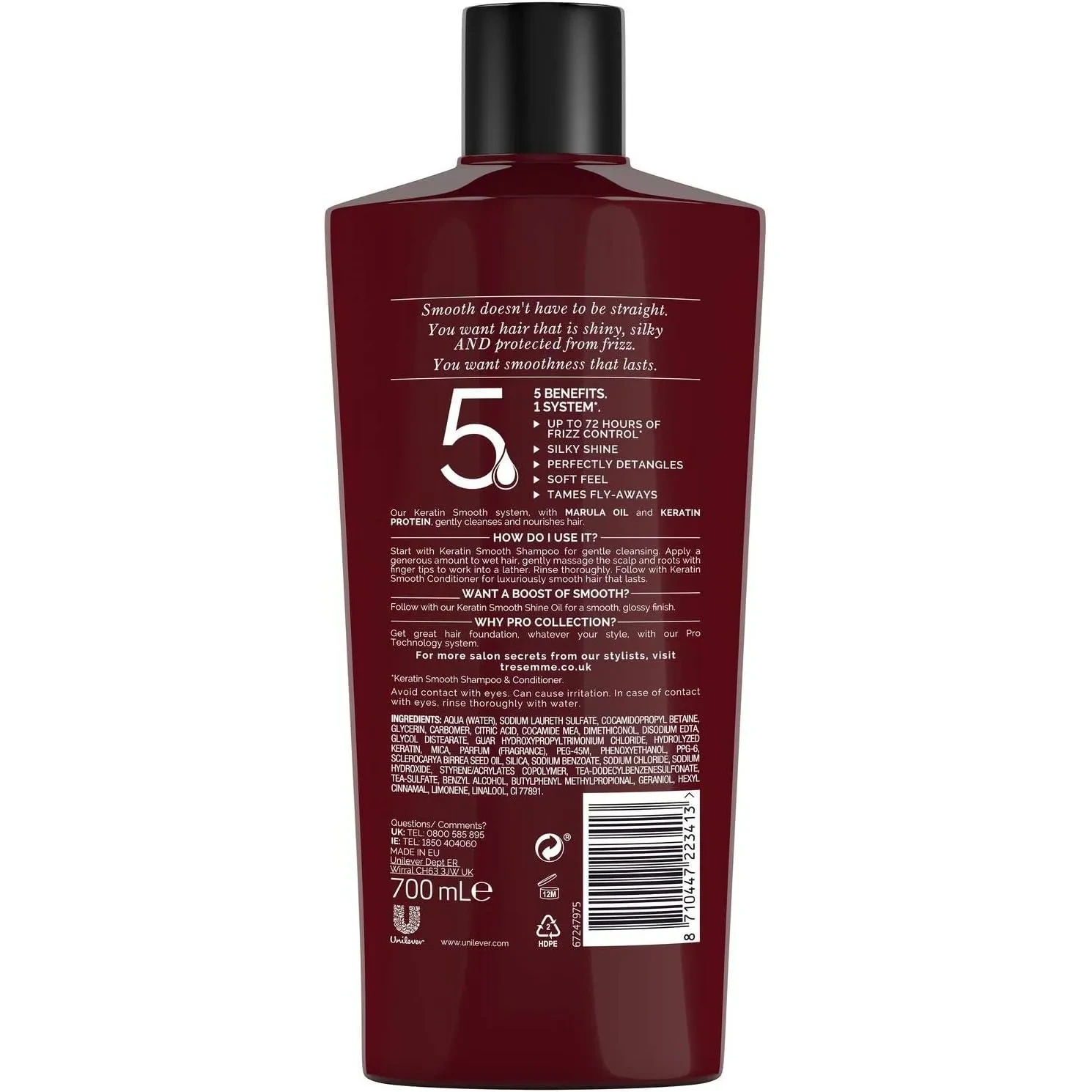 Tresemmé Pro Collection Keratin Smooth Shampoo 700 Ml