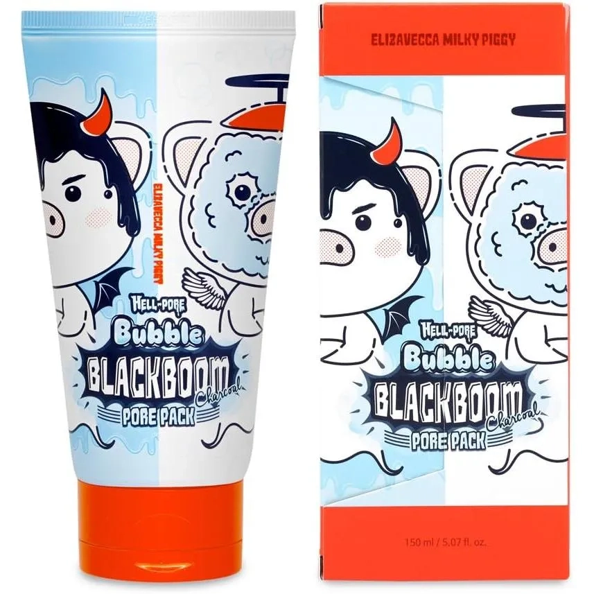 Elizavecca Milky Piggy Hell-pore Bubble Black Boom Charcoal Pore Pack 150ml