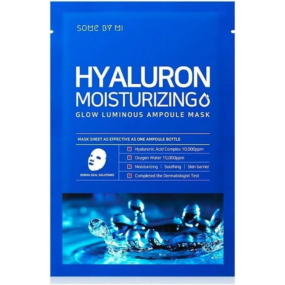 Some By Mi Hyaluron Moisturizing Glow Luminous Ampoule Mask Sheet 25g