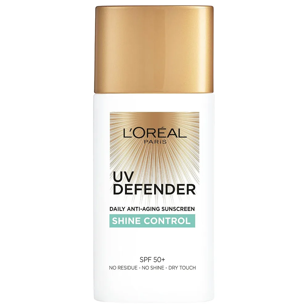 L'Oreal Paris Sunscreen, Mattifying & Protecting, Uv Defender Shine Control, 50ml