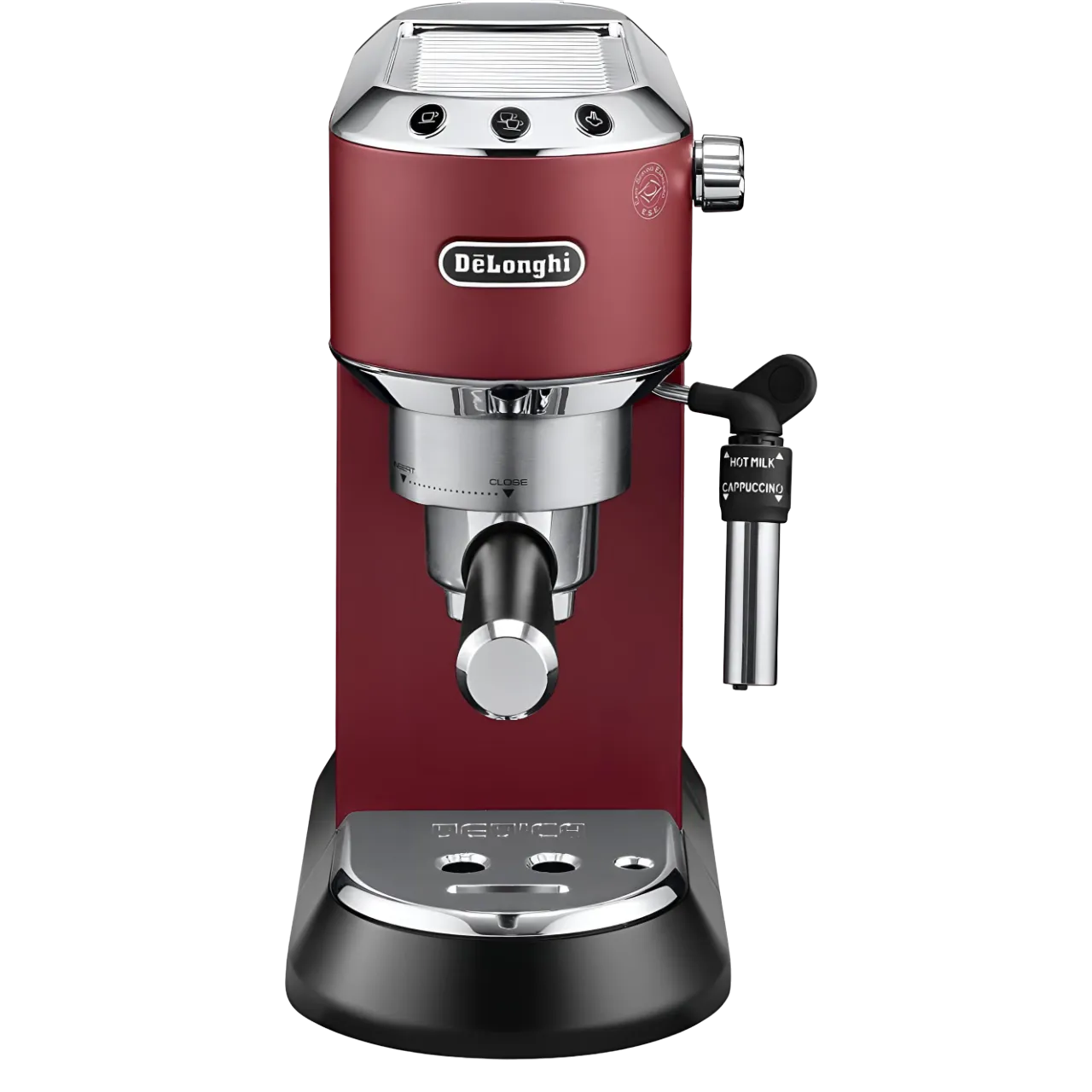De'Longhi Dedica Style Scarlet Red Pump Espresso Manual Coffee Machines Ec685.R